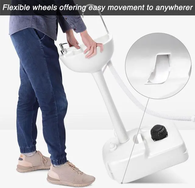 Alt view image 3 of 7 - Yescom 17L Portable Sink Hand Wash Station with Pump 24L Water Tank Hand Washing Outdoor Camping