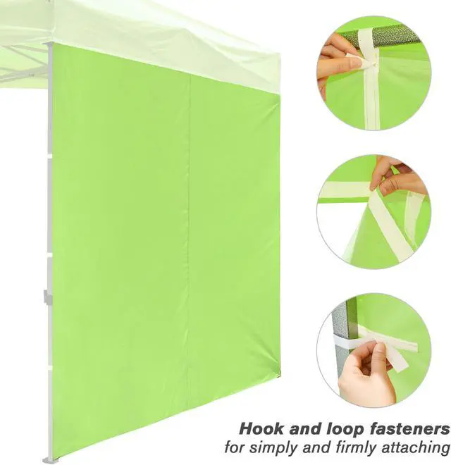 Alt view image 3 of 7 - InstaHibit Universal Privacy Sidewall UV30+ Fits 10x10ft Canopy Gazebo 2 Pieces