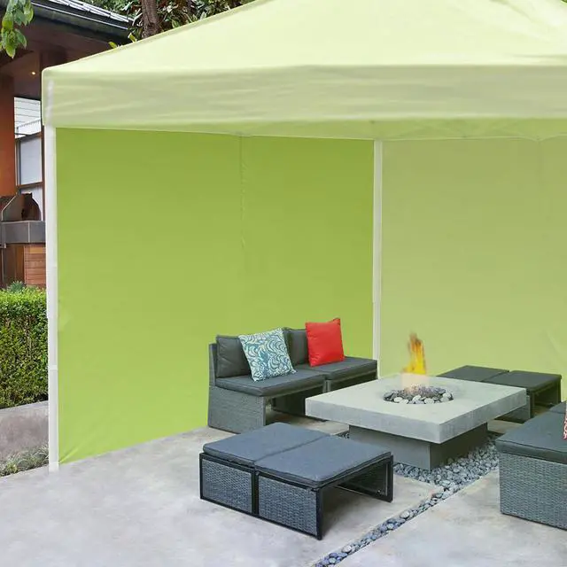 Alt view image 6 of 7 - InstaHibit Universal Privacy Sidewall UV30+ Fits 10x10ft Canopy Gazebo 2 Pieces
