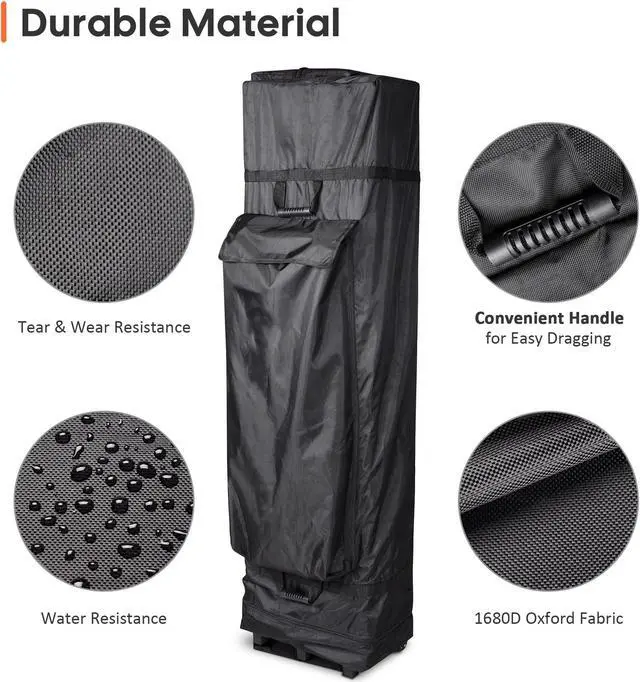 Alt view image 5 of 7 - Universal Canopy Carry Bag Wheeled Pop Up Shelter Storage Case 10x20ft Canopy