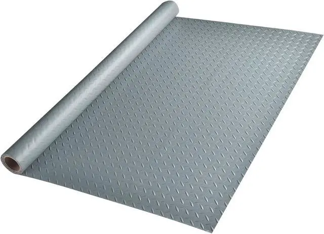 Main image of Yescom 6x3 Ft Garage Floor Mat Roll Flooring Protector Cover Gray PVC Motor