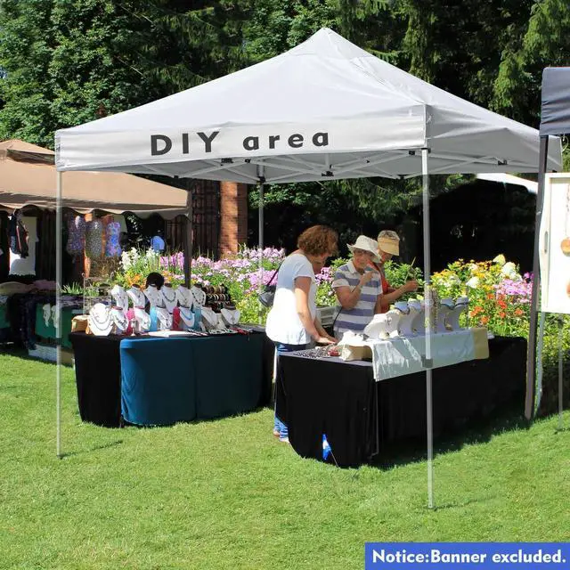 Alt view image 2 of 7 - InstaHibit 9.6x9.6Ft Replacement Pop up Canopy Top Sun Shade UV30+ Outdoor