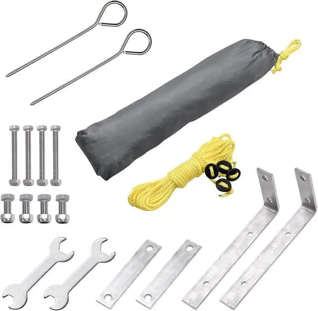 Alt view image 7 of 7 - Yescom Vehicle Awning 4.6x6.6' Retractable Car Side Roof Rack Overlanding Shade for SUV Truck Tailgate Outdoor Camping Travel, Gray