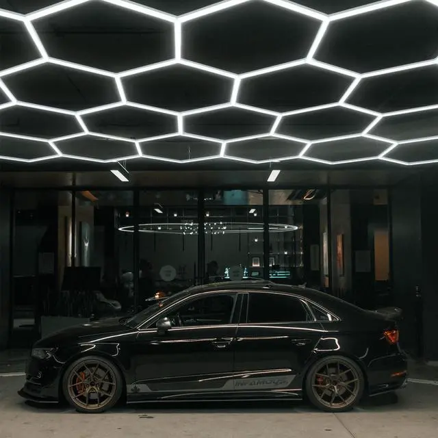 Main image of Hexagon LED Garage Light Honeycomb Car Detail Workshop Retail Light 48 Pack