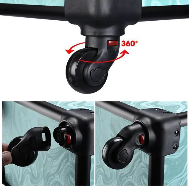 Alt view image 5 of 7 - Byootique Manicure Table Nail Desk & Rolling Makeup Train Case Kit CB Vitality