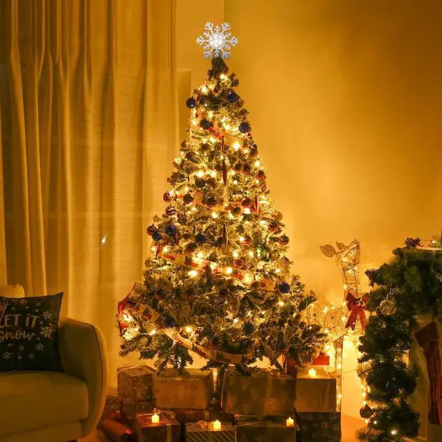 Alt view image 5 of 5 - 4 Ft Artificial Christmas Tree with 66FT 200 LED Fairy Lights Home Party Decor