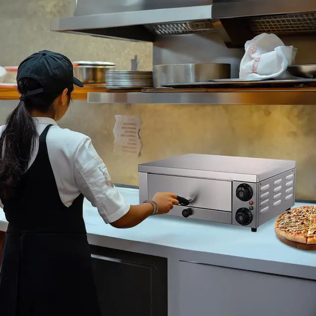 Alt view image 7 of 7 - WeChef Countertop Pizza Oven Electric Pizza Maker 1300W for 12" Pizza Commercial