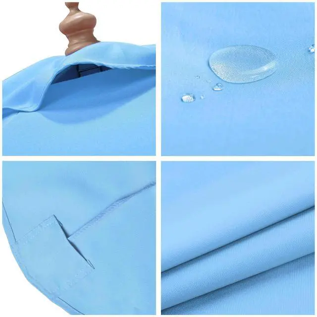 Alt view image 7 of 7 - Yescom 9 Ft Patio Umbrella Replacement Canopy Market Table Top Outdoor Sunshade Cover