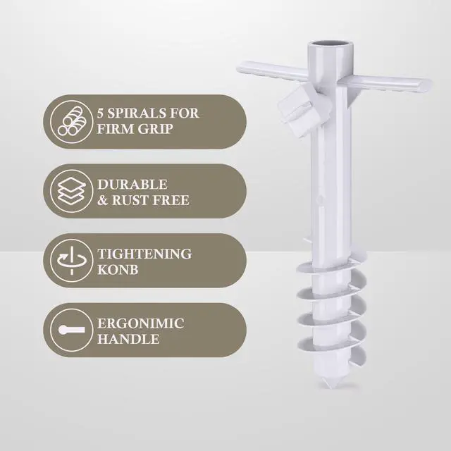 Alt view image 6 of 7 - LAGarden Ocean 6 Ft Beach Umbrella with 8 Ribs Sand Anchor Push Button Tilt with Heavier Tassle Carry Bag Outdoor Beach Pool Party Purple Stripe