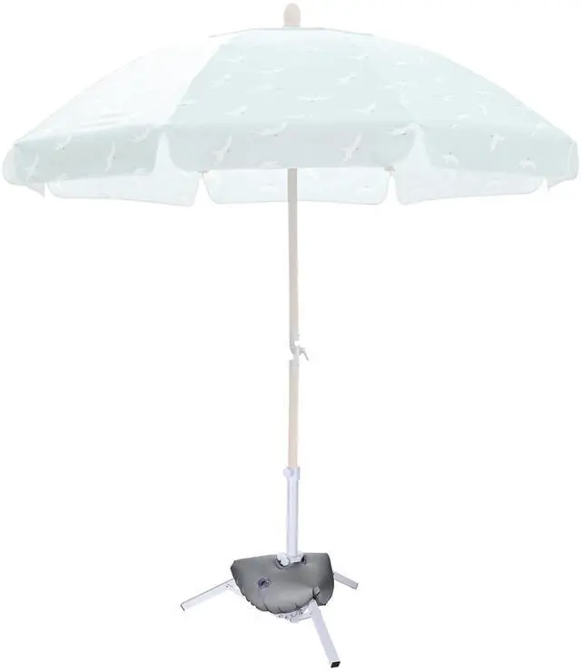 Main image of LAGarden Foldable Beach Umbrella Stand Portable Adjustable Base Holder Outdoor with Water Weight Bag Triangular Iron Support Base for Patio Yard Garden Camping Fishing Photography Deck Sunshade