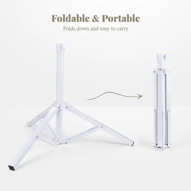 Alt view image 6 of 7 - LAGarden Foldable Beach Umbrella Stand Portable Adjustable Base Holder Outdoor with Water Weight Bag Triangular Iron Support Base for Patio Yard Garden Camping Fishing Photography Deck Sunshade