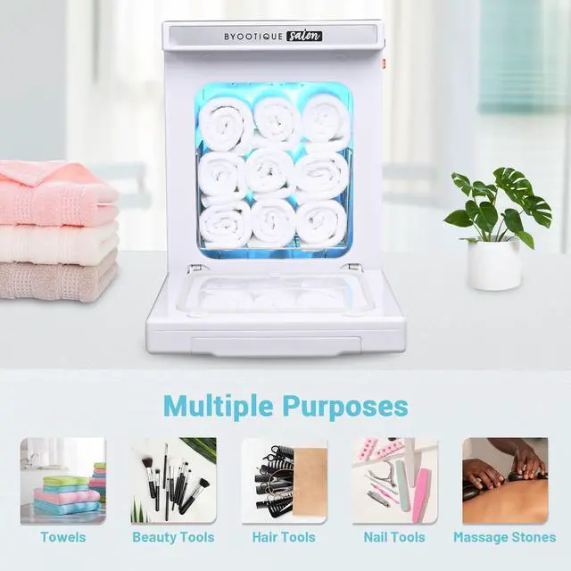 Alt view image 5 of 7 - 5L UV Sterilizer Hot Cabinet Towel Warmer Salon Spa Nail Facial Tattoo Beauty