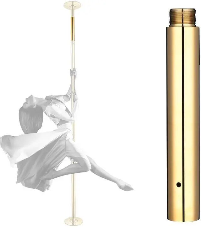 Main image of Yescom 262 mm Chrome Dancing Pole Extension for 45 mm Spinning Pole Steel Gold
