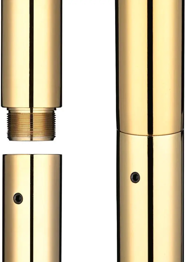 Alt view image 4 of 6 - Yescom 262 mm Chrome Dancing Pole Extension for 45 mm Spinning Pole Steel Gold