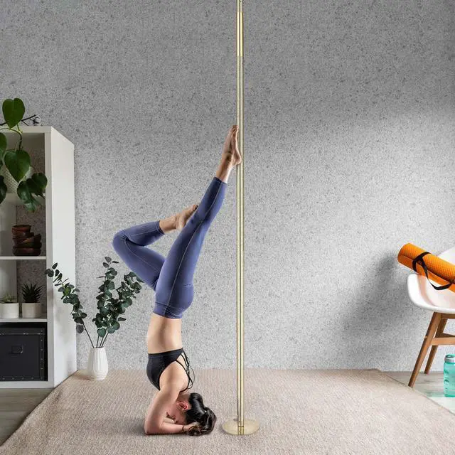 Alt view image 2 of 6 - Yescom 262 mm Chrome Dancing Pole Extension for 45 mm Spinning Pole Steel Gold