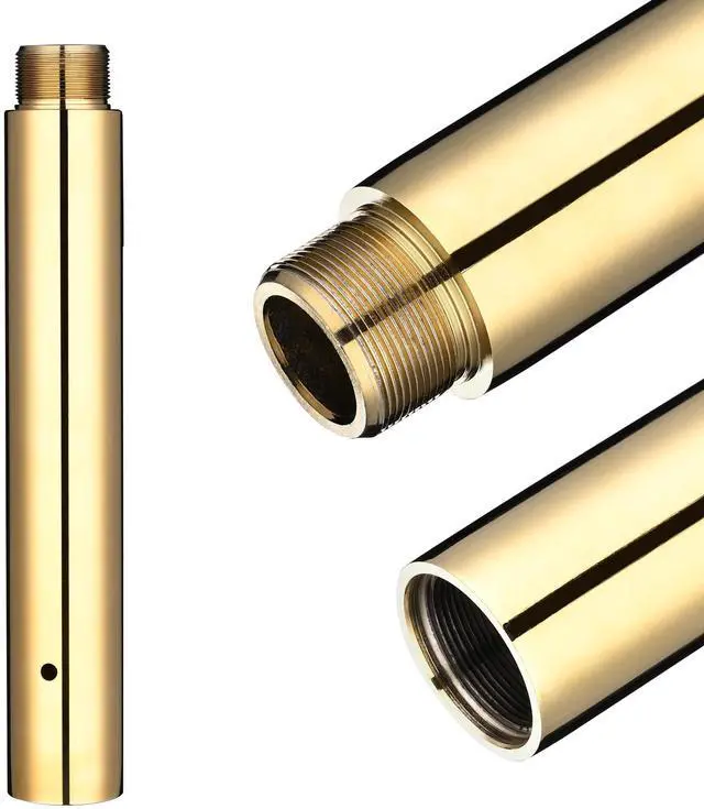 Alt view image 5 of 6 - Yescom 262 mm Chrome Dancing Pole Extension for 45 mm Spinning Pole Steel Gold