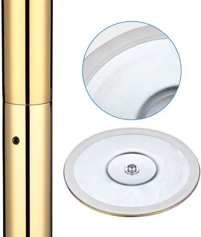 Alt view image 7 of 7 - Yescom 10 FT Spinning Static Dancing Pole Kit w/ Extensions Fitness Dance Exercise Gold