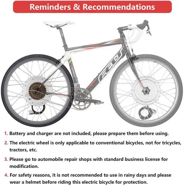 Alt view image 5 of 7 - Yescom Electric Bicycle Motor Conversion Kit for 20" 750W 36V E-bike Rear Wheel