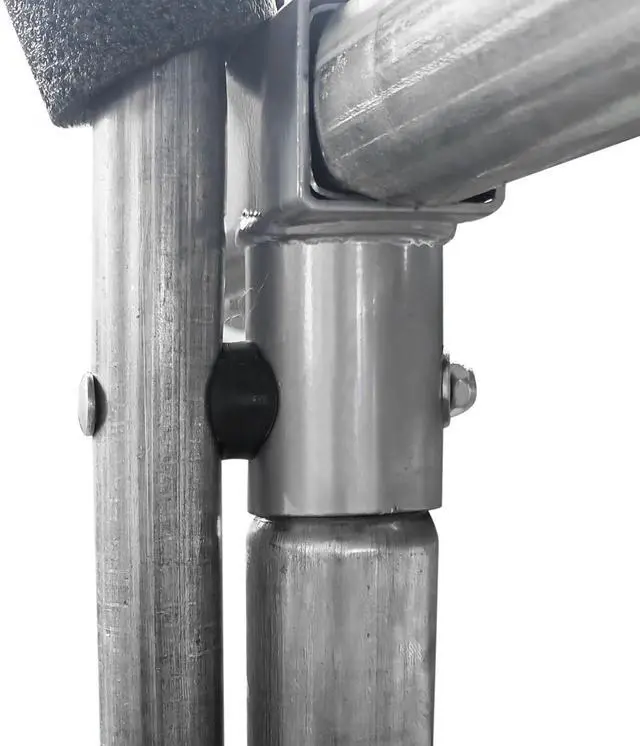 Alt view image 6 of 7 - Yescom Universal Trampoline Replacement Enclosure Poles Accessories with Clamp and Hardware Fits 6 Straight Poles Trampoline