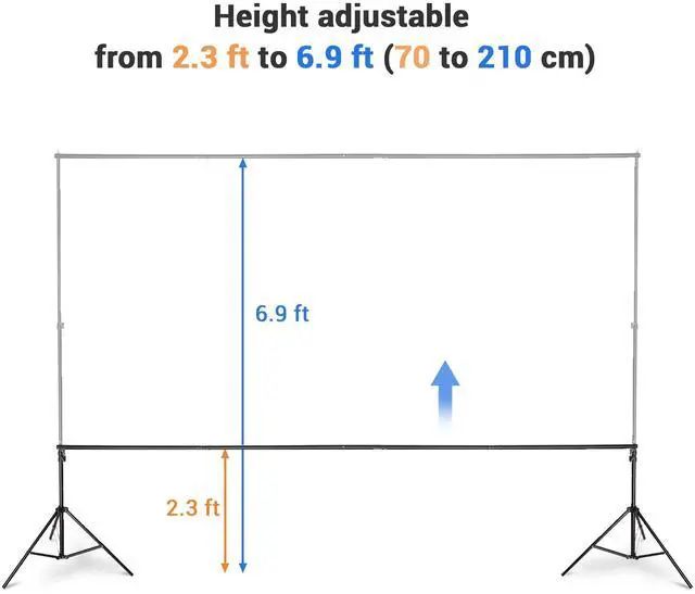 Alt view image 3 of 7 - 7x10Ft Backdrop Support Stand Kit Non-woven Backdrop Green Photography Video