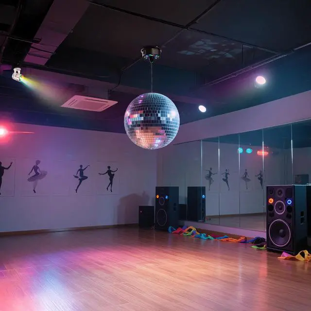 Alt view image 5 of 7 - Yescom 16" Large Disco Ball with Motor and Light 6RPM Rotator & 3W RGB Spotlight for 70s 80s Party DJ Bands Club Studio Event