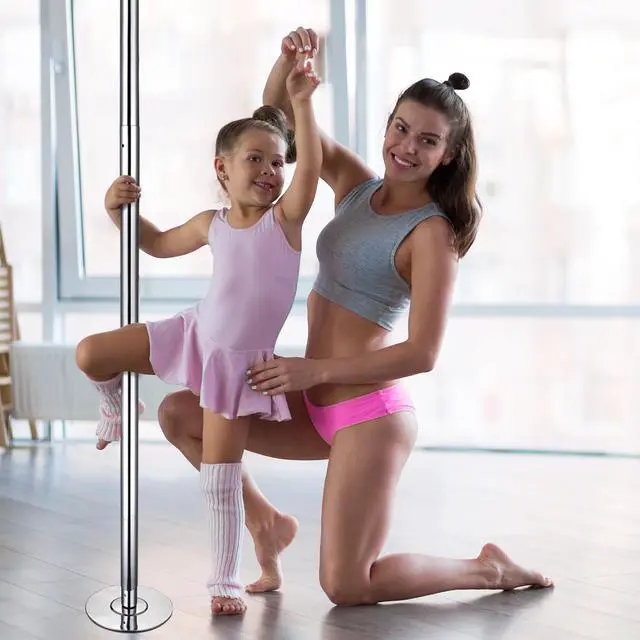 Alt view image 7 of 7 - Yescom Portable 12ft Dancing Pole Kit with Extensions Fitness Dance Exercise Club Home