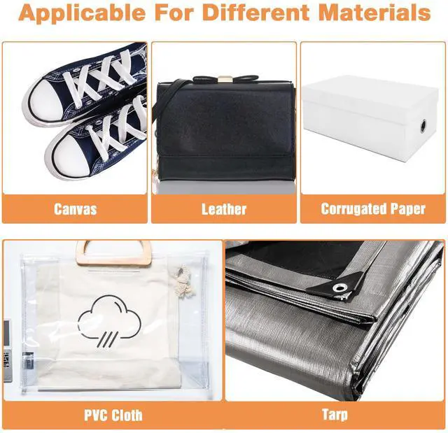 Alt view image 7 of 7 - Yescom Semi-automatic Hand Press Grommet Machine Commercial Puncher Eyelet Tool