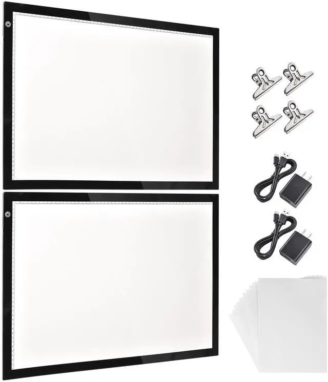 Main image of Yescom 23"x16" A2 LED Light Box Copy Pad Tracing Drawing Board Dimming Artist 2 Pack