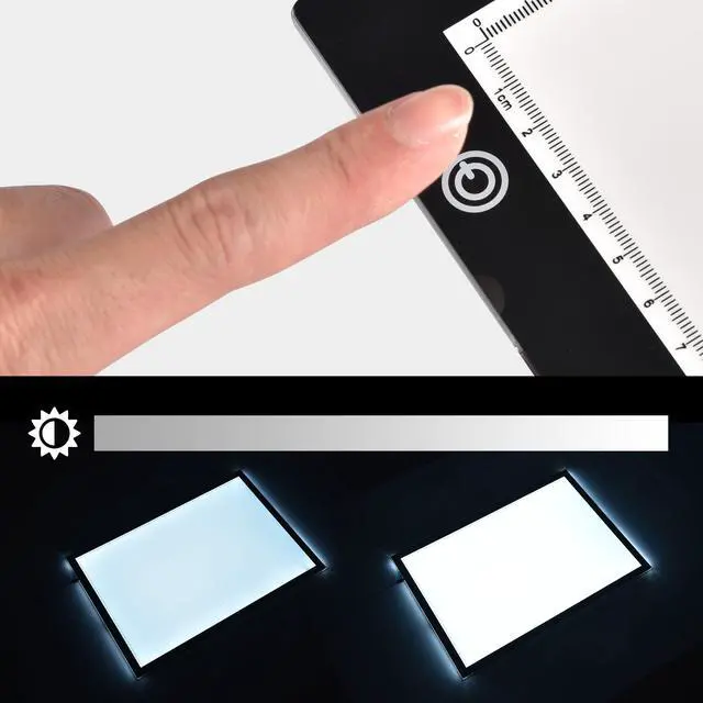 Alt view image 5 of 7 - Yescom 23"x16" A2 LED Light Box Copy Pad Tracing Drawing Board Dimming Artist 2 Pack