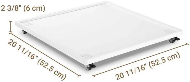 Alt view image 3 of 7 - LAGarden 20" Wheeled Umbrella Holder Tray 220Lb Capacity for Patio Umbrella Base Stand Outdoor Deck Poolside Garden Yard