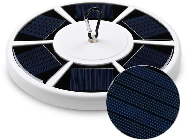 Alt view image 7 of 7 - EZ GO 25 Ft Telescopic Flag Pole Kit with 26 LED Solar Light US Flag Gold Ball