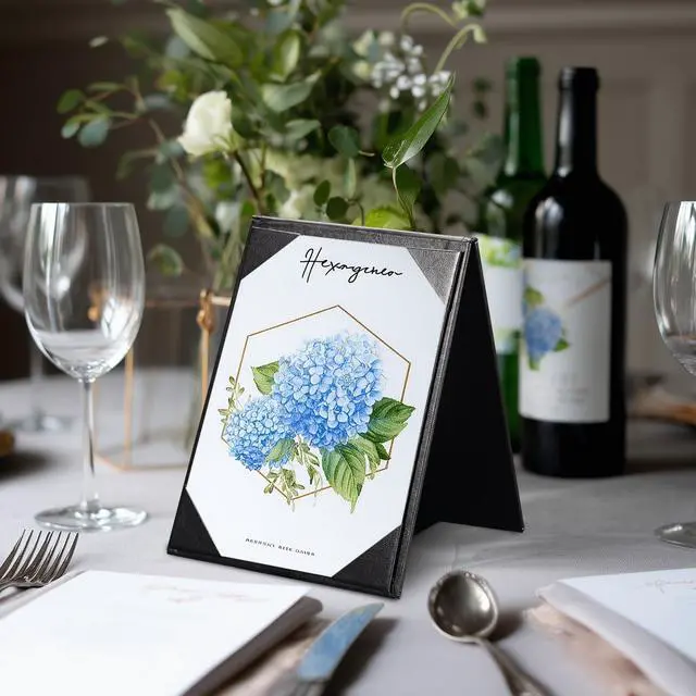 Alt view image 7 of 7 - WeChef 10 Pack 5"x7" Double-Sided Menu A-Frame Holder Table Tent Restaurant Cafe