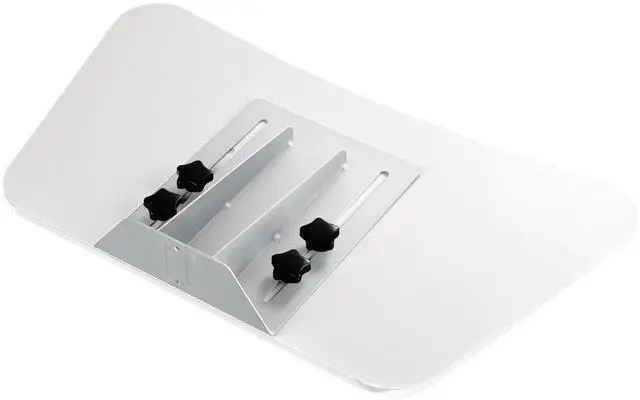 Alt view image 7 of 7 - Yescom Sliding Desktop Keyboard Tray for PC Mobile Cart Medical Trolley Cart Silver