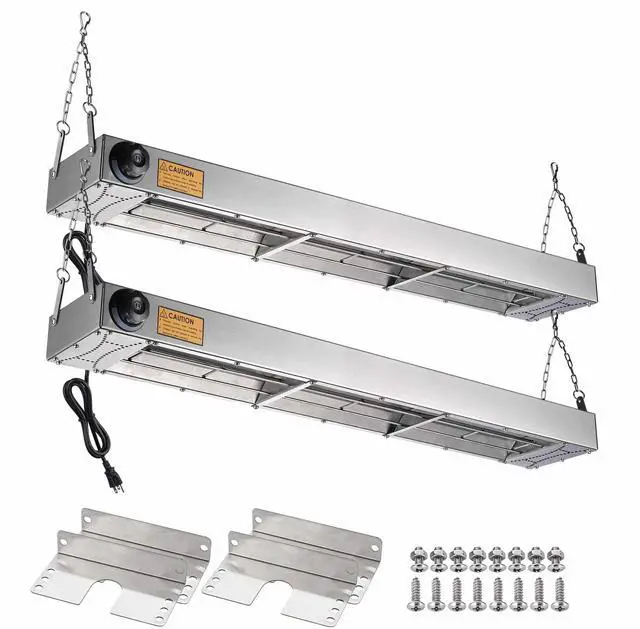 Main image of WeChef Electric Strip Heater 2 Pack Portable 36" 1000W Commercial Food Warmer Heating Lamp for Fry Chicken