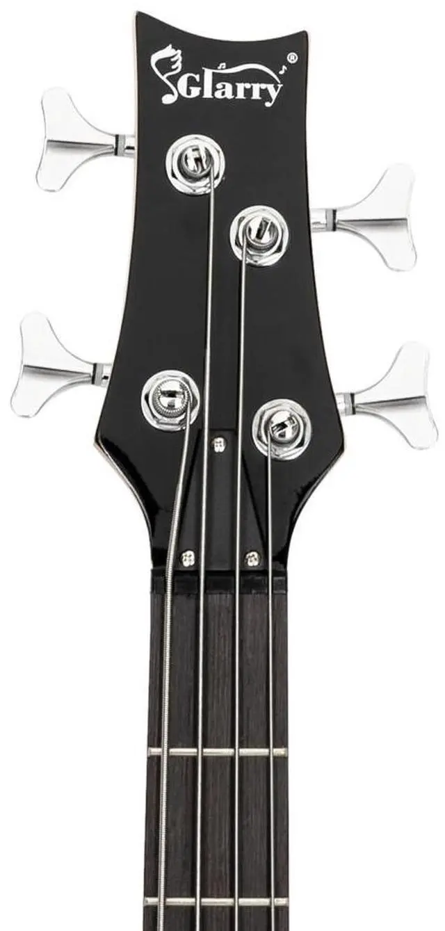 Alt view image 2 of 7 - Electric Bass Guitar Full Size Standard Beginner Kit 4 String Cable Strap Carry Bag