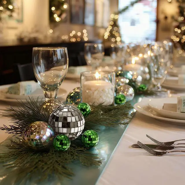 Alt view image 3 of 7 - Yescom 20PCS 1.6" Small Disco Ball Mirror Mini Hanging Decoration for Events Wedding 70s 80s Party Business Holiday Home Decor