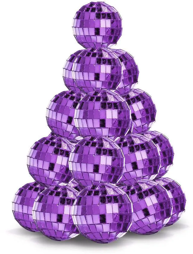 Main image of Yescom 20PCS 1.6" Small Disco Ball Mirror Mini Hanging Decoration for Events Wedding 70s 80s Party Business Holiday Home Decor