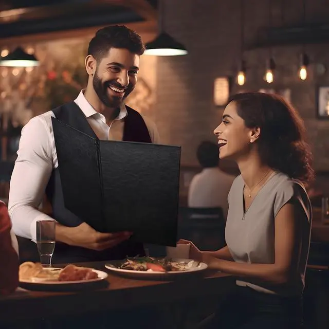 Alt view image 3 of 6 - WeChef 10 Packs Restaurant Menu Covers 8.5 x 14 Book Style 2 Pages 2 Views Black