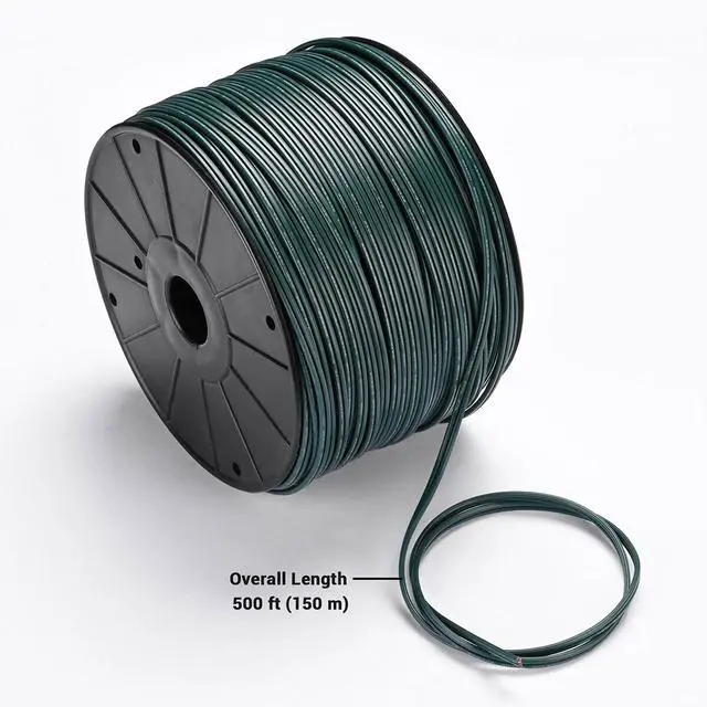 Alt view image 4 of 5 - DELight 500Ft SPT-1 Electrical Wire 18 AWG UL Listed with 20 Male/Female Plugs Christmas Extension Lamp Wire Cord Green Rope