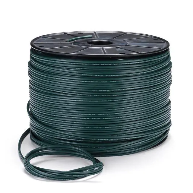 Alt view image 5 of 5 - DELight 500Ft SPT-1 Electrical Wire 18 AWG UL Listed with 20 Male/Female Plugs Christmas Extension Lamp Wire Cord Green Rope