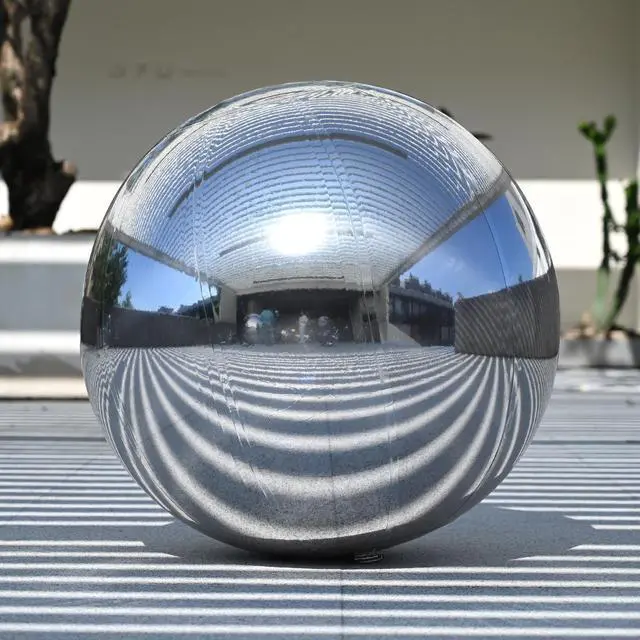 Alt view image 2 of 5 - Yescom 32" Inflatable Mirror Ball Giant Reusable Large Disco Balloon Decoration for Party Wedding Event Stage Decor Silver