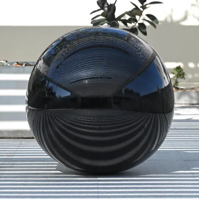 Alt view image 2 of 2 - Yescom 39" Inflatable Mirror Ball Giant Reusable Large Disco Balloon Decoration for Party Wedding Event Stage Decor Black