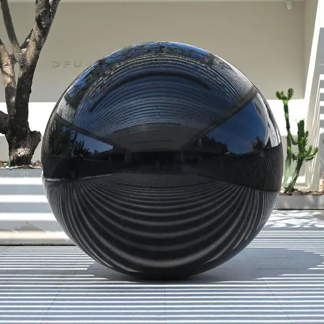 Alt view image 2 of 2 - Yescom 59" Inflatable Mirror Ball Giant Reusable Large Disco Balloon Decoration for Party Wedding Event Stage Decor Black