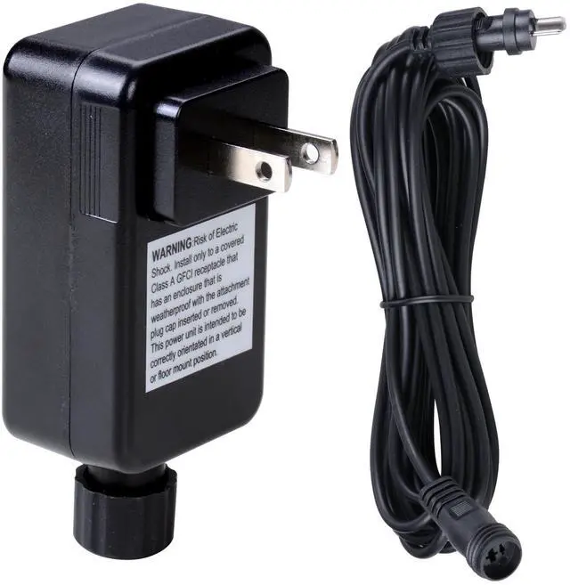 Main image of Yescom UL Listed 12V DC Low Voltage Transformer with 16.4ft Power Cord, IP44 Waterproof Outdoor Power Adapter for Deck Lights & Landscape Lighting