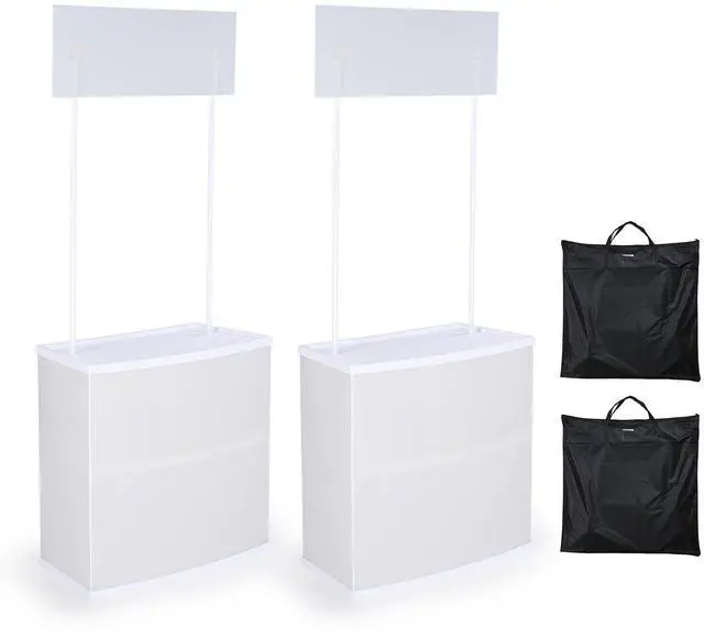 Main image of Yescom Portable Promotion Counter Table Foldable Booth Kiosk Trade Show Display Banner Stand 2 Pack