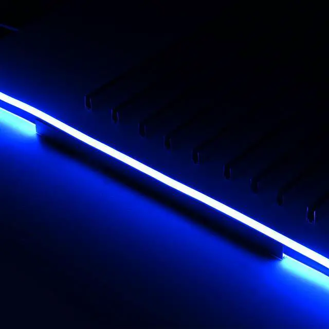 Alt view image 3 of 6 - Yescom 10-pack 1-ft Commercial LED Track Channel 8x12mm for RGB Neon Rope Lights Aluminium Mounting Clips for Indoor Outdoor DIY Designs