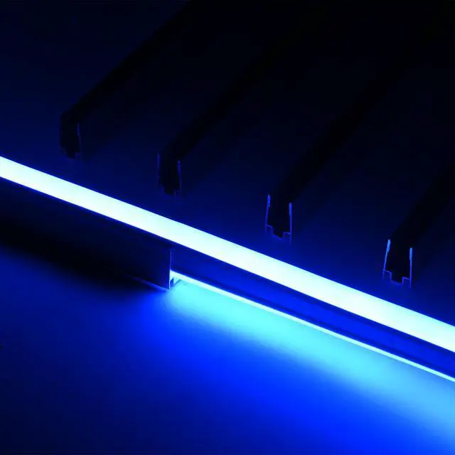 Alt view image 3 of 6 - Yescom 5-pack 3-ft (1m) Commercial LED Track Channel 8x12mm for RGB Neon Rope Lights Aluminium Mounting Rails for Indoor Outdoor DIY Designs