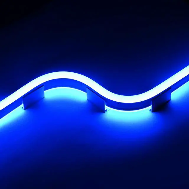 Alt view image 3 of 6 - Yescom 20-pack 1-inch Commercial LED Track Channel 8x12mm for RGB Neon Rope Lights Mini Aluminium Mounting Clips for Indoor Outdoor DIY Designs