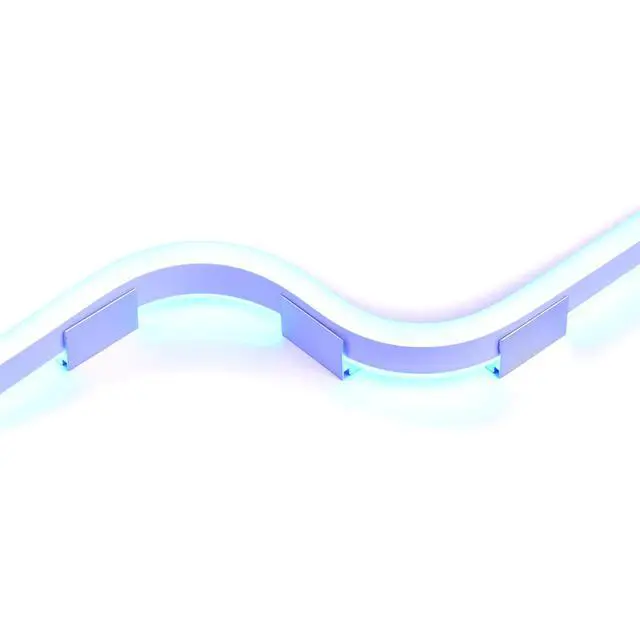 Alt view image 6 of 6 - Yescom 20-pack 1-inch Commercial LED Track Channel 8x12mm for RGB Neon Rope Lights Mini Aluminium Mounting Clips for Indoor Outdoor DIY Designs