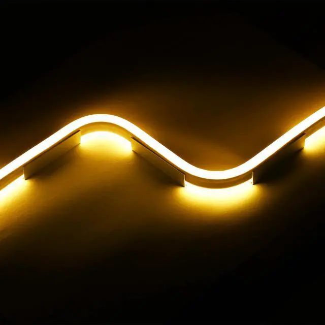 Alt view image 3 of 6 - Yescom 20-pack 2-inch Commercial LED Track Channel 7x10mm for Warm White Neon Rope Lights Mini Aluminium Mounting Clips for Indoor Outdoor DIY Designs